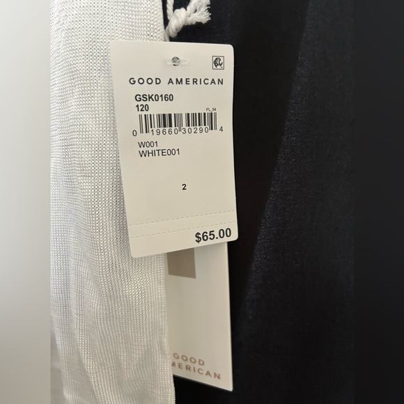 NWT Good Amercian Mesh Top with Peek-A-Boo Back - GA Sz 2 / XS - Picture 5 of 7